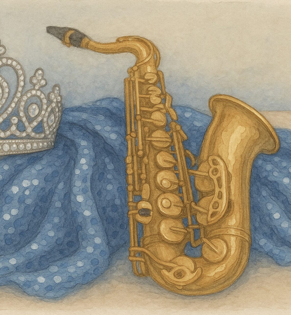 Saxophone and tiara and a disasterous pageant night