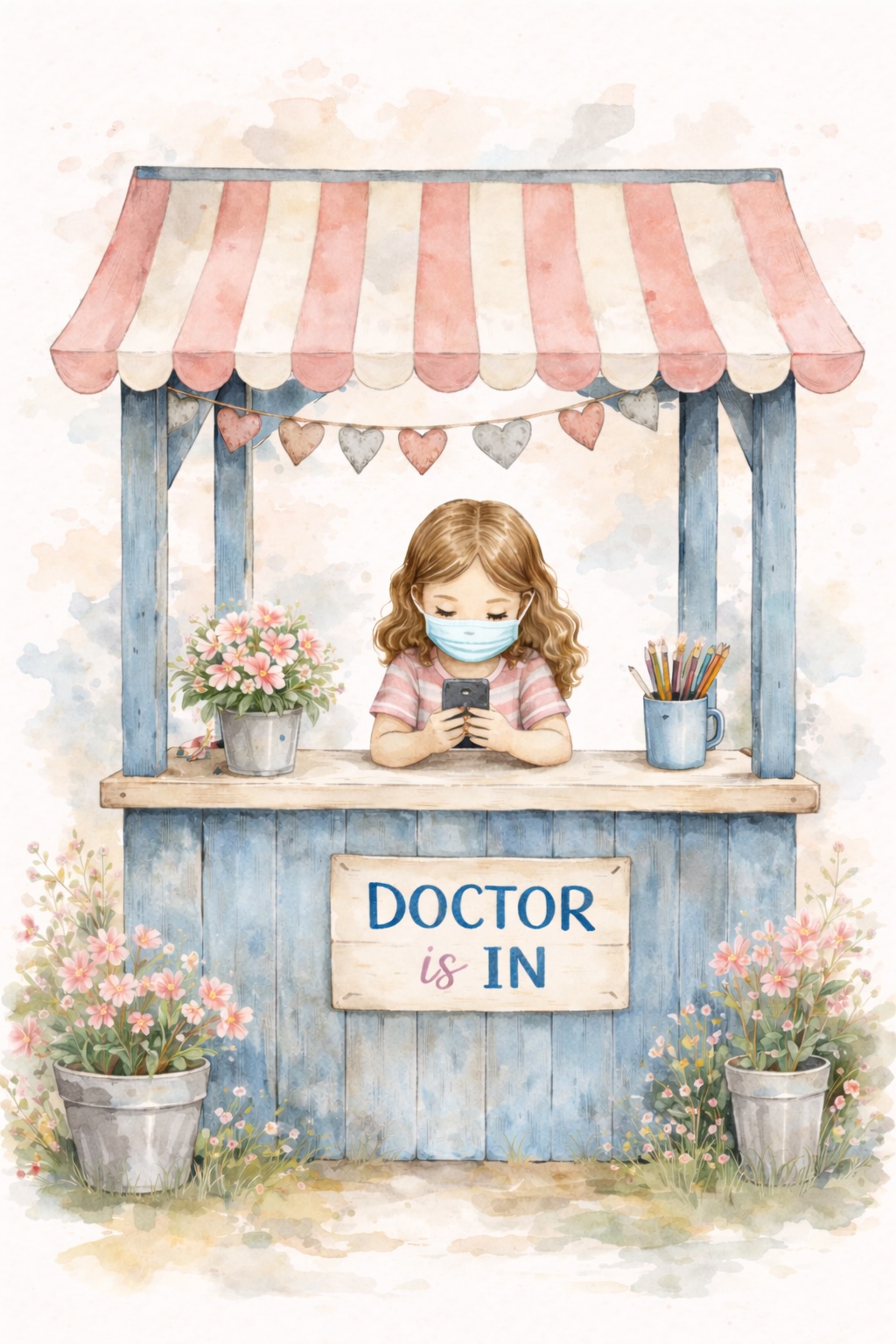 Girl in Mask at play