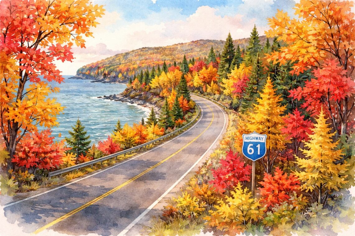 Highway 61 in the Fall