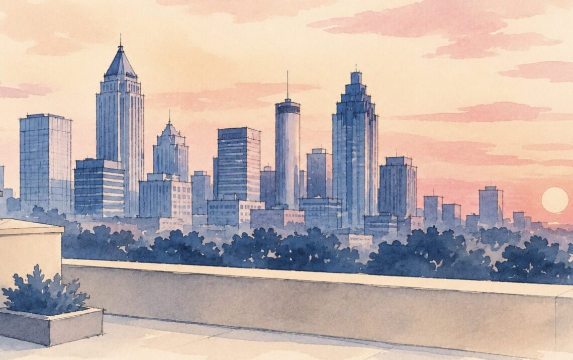 Atlanta Skyline at Dusk