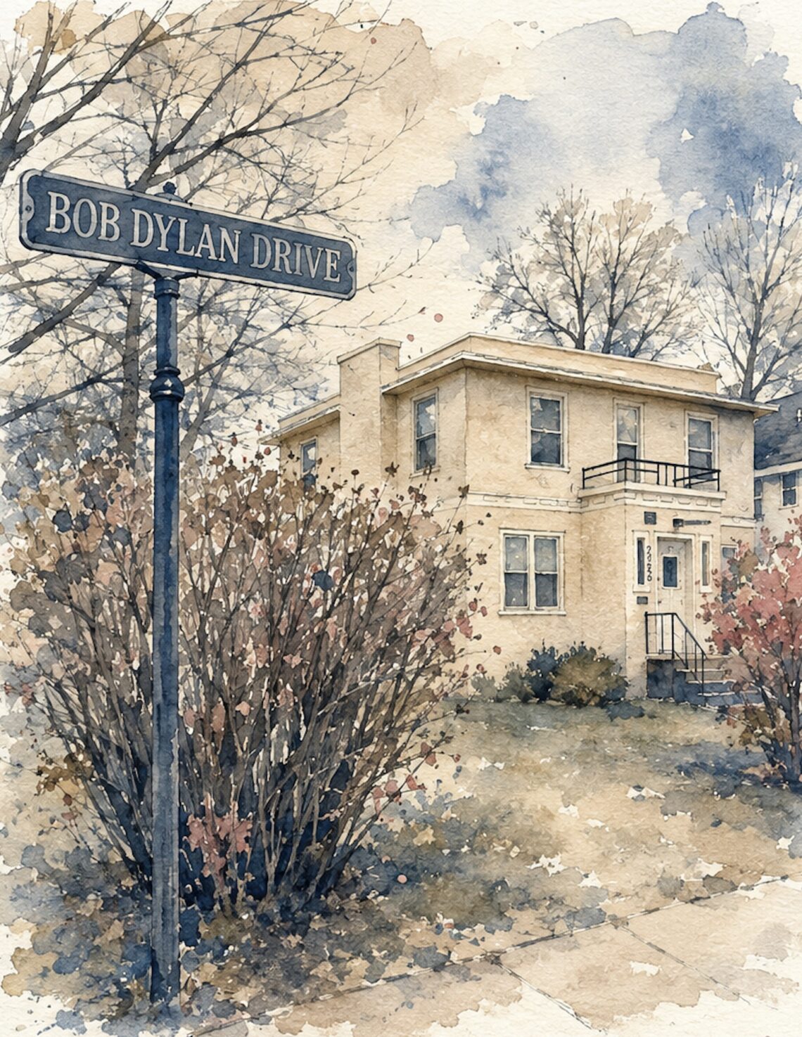 Image of Bob Dylan's childhood home in Hibbing, Minnesota
